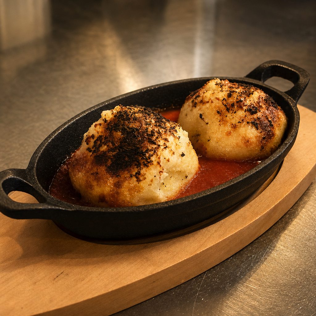 Twisted Skillet Garlic Butter Cheese Bombs.